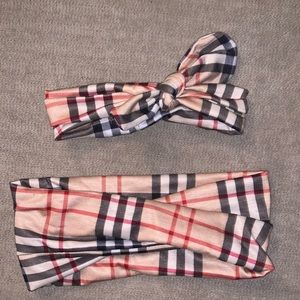 Mommy & Me Matching Burberry Plaid Headbands